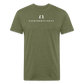 Fitted Cotton/Poly T-Shirt Everybodyfights classic - heather military green