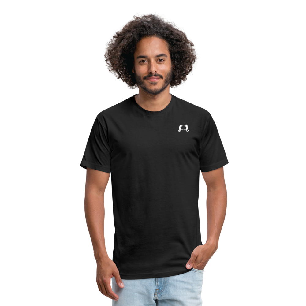 Fitted Cotton/Poly T-Shirt Fighter Logo - black