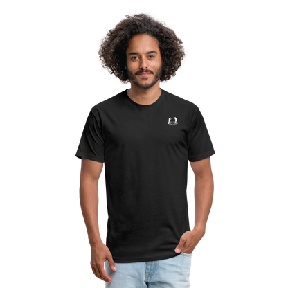 Fitted Cotton/Poly T-Shirt Fighter Logo - black