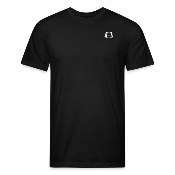 Fitted Cotton/Poly T-Shirt Fighter Logo - black