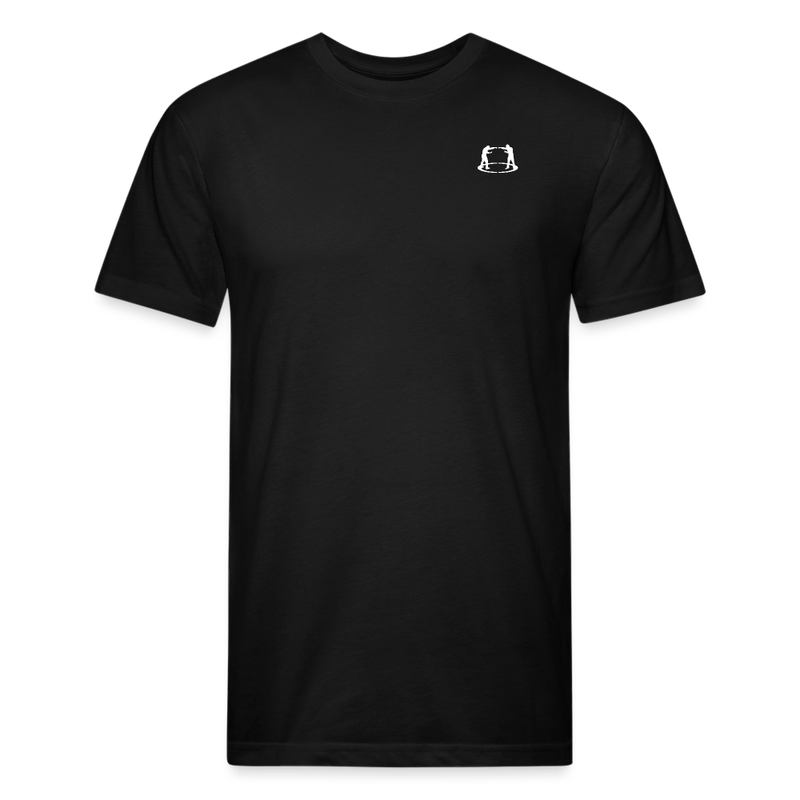 Fitted Cotton/Poly T-Shirt Fighter Logo - black