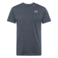 Fitted Cotton/Poly T-Shirt Fighter Logo - heather navy