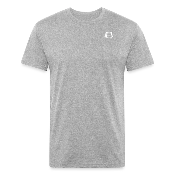 Fitted Cotton/Poly T-Shirt Fighter Logo - heather gray