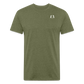 Fitted Cotton/Poly T-Shirt Fighter Logo - heather military green