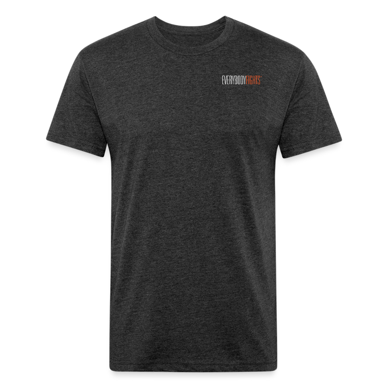 Fitted Cotton/Poly T-Shirt Everybodyfights - heather black