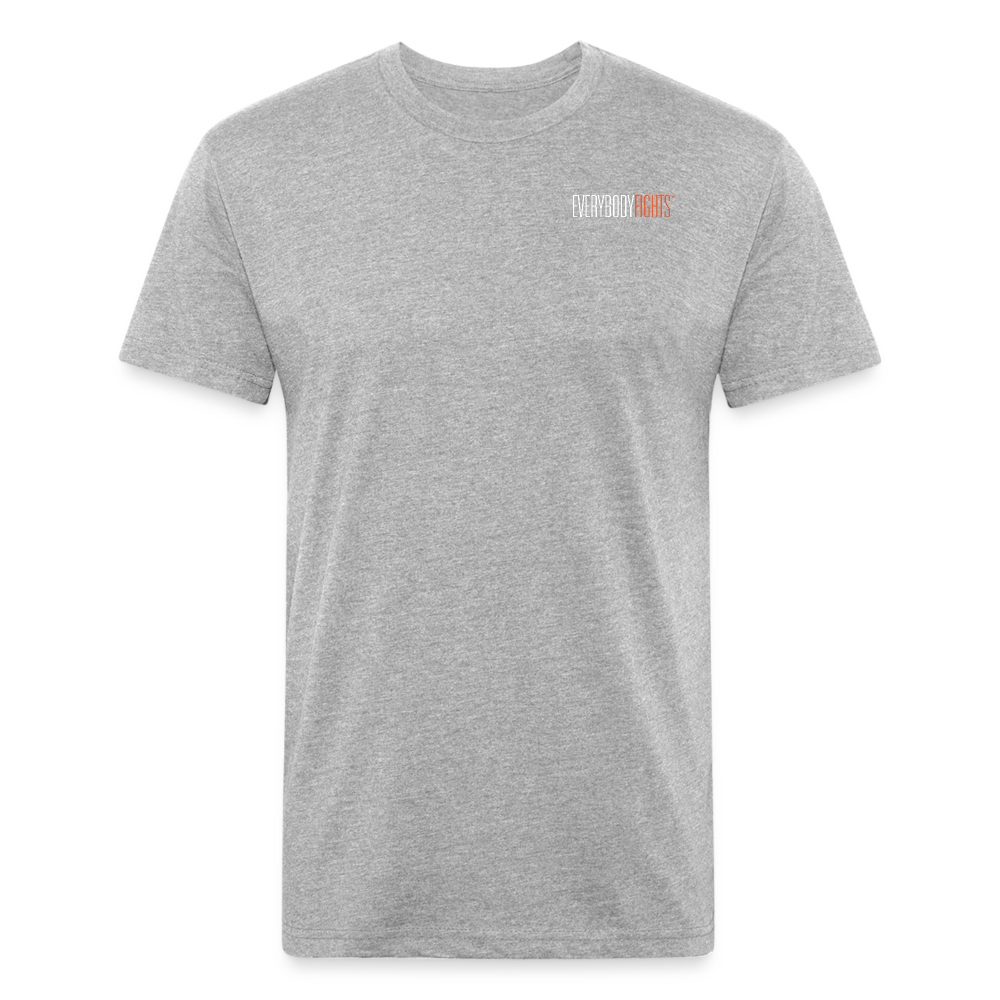 Fitted Cotton/Poly T-Shirt Everybodyfights - heather gray