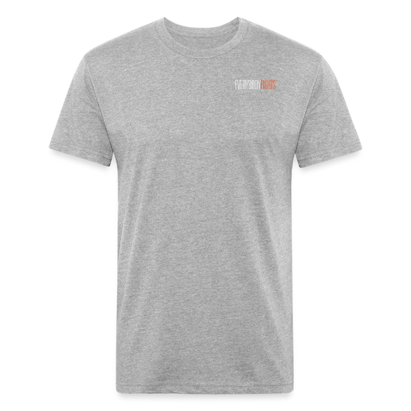 Fitted Cotton/Poly T-Shirt Everybodyfights - heather gray