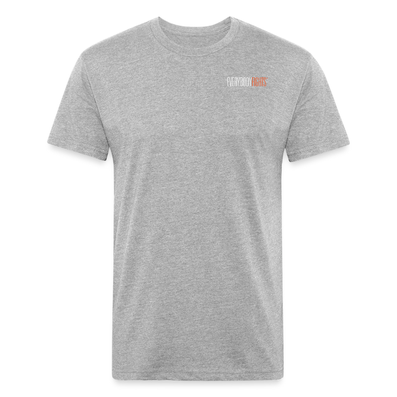 Fitted Cotton/Poly T-Shirt Everybodyfights - heather gray