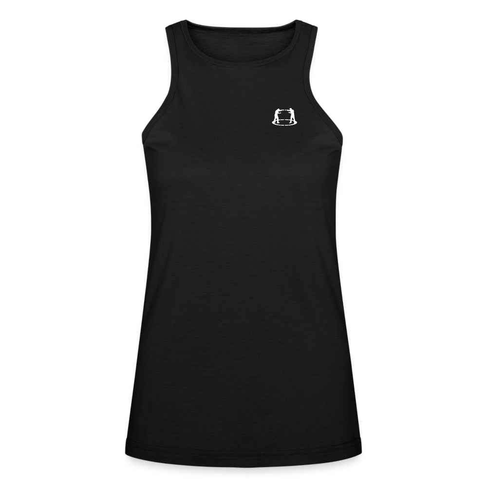 American Apparel Women’s Racerneck Tank fighter logo - black