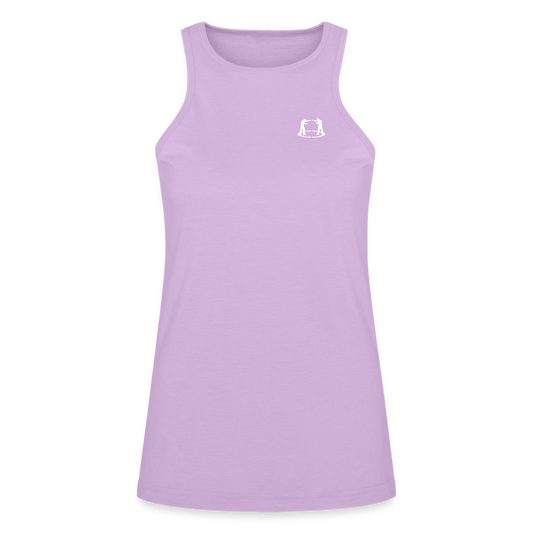 American Apparel Women’s Racerneck Tank fighter logo - lilac