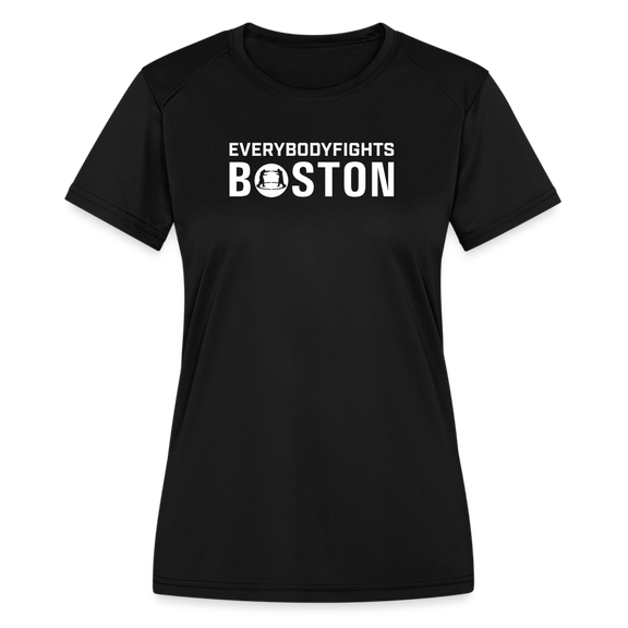 Women's Moisture Wicking Performance T-Shirt Boston - black