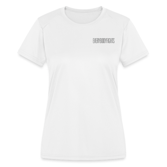 Women's Moisture Wicking Performance T-Shirt Everybodyfights - white