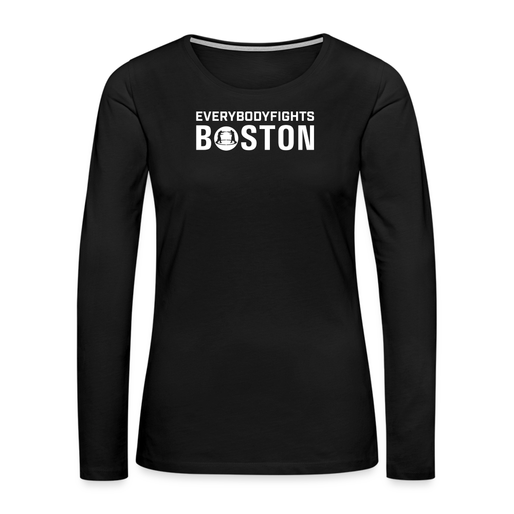 Women's Premium Long Sleeve Boston - black