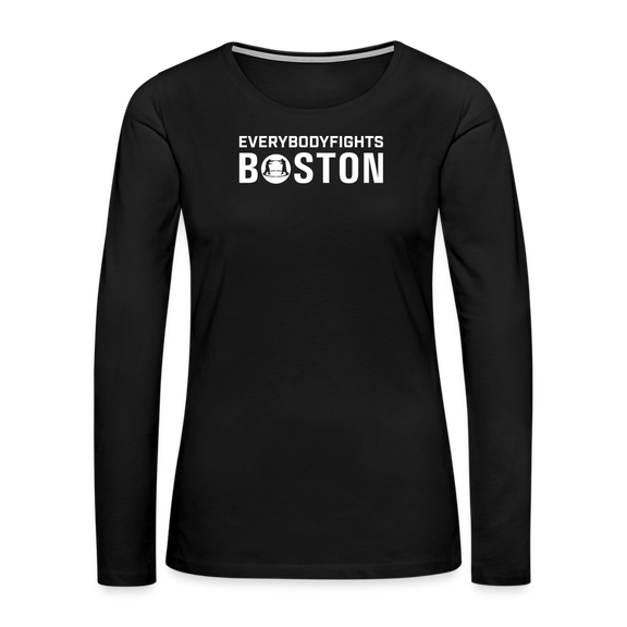 Women's Premium Long Sleeve Boston - black