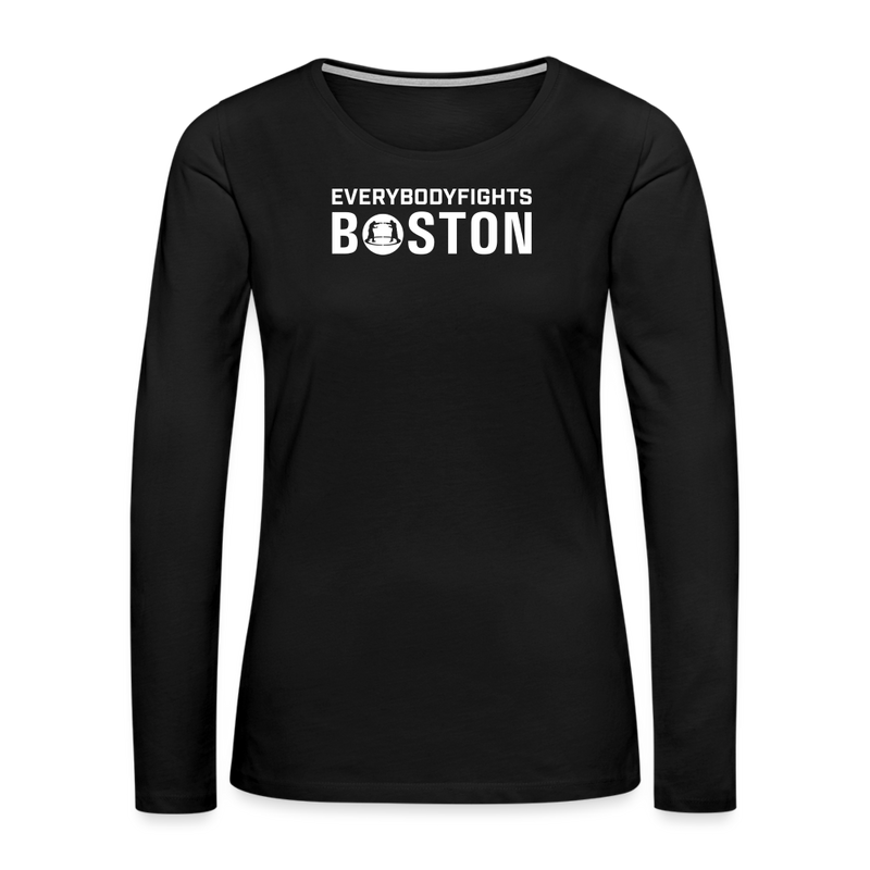 Women's Premium Long Sleeve Boston - black