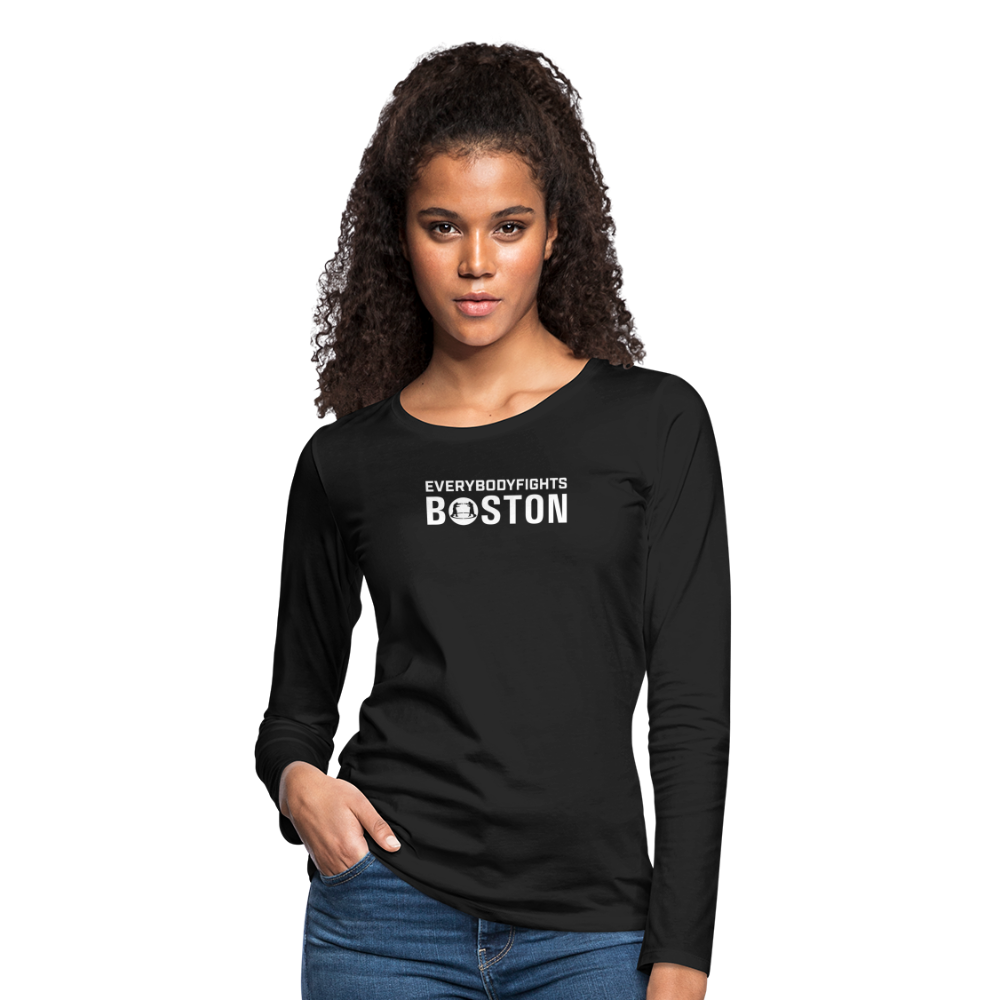 Women's Premium Long Sleeve Boston - black