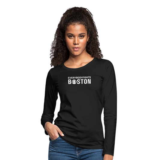 Women's Premium Long Sleeve Boston - black