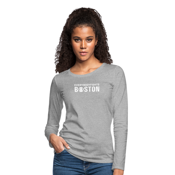 Women's Premium Long Sleeve Boston - heather gray