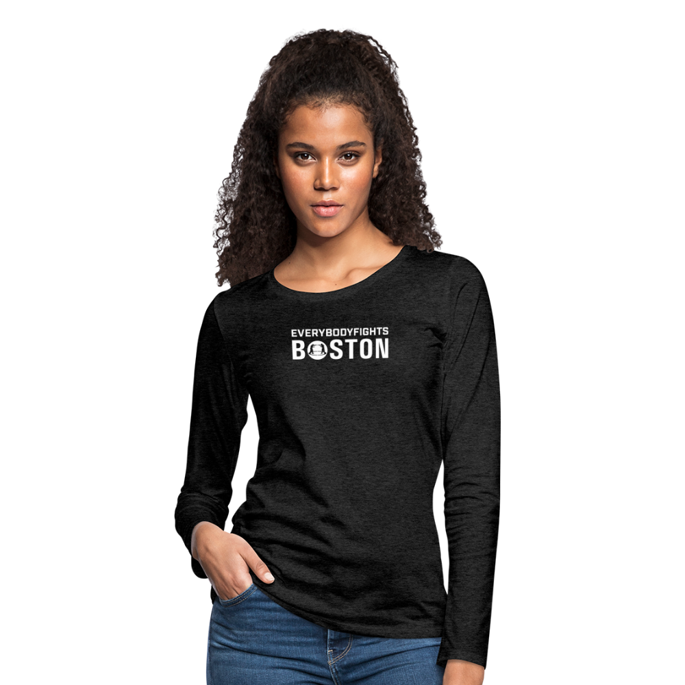 Women's Premium Long Sleeve Boston - charcoal grey