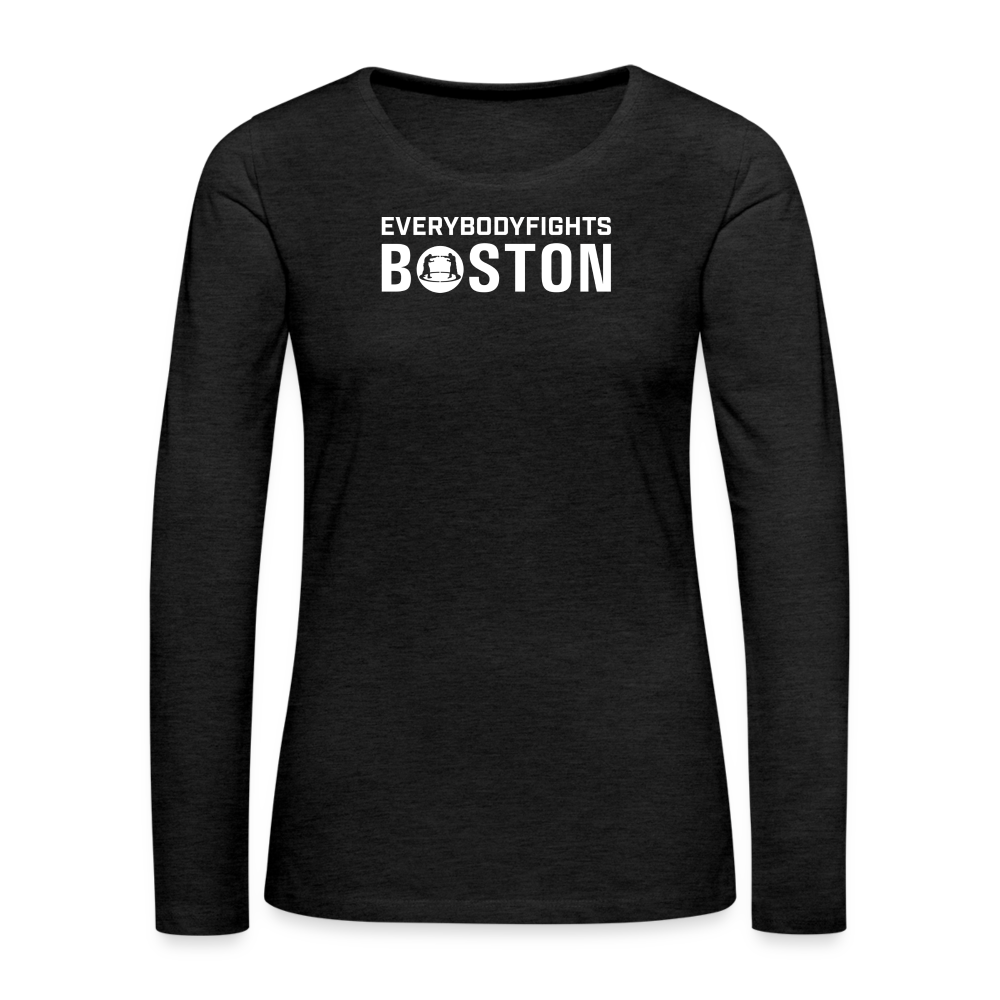 Women's Premium Long Sleeve Boston - charcoal grey