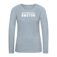 Women's Premium Long Sleeve Boston - heather ice blue