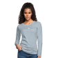 Women's Premium Long Sleeve everybodyfights classic - heather ice blue