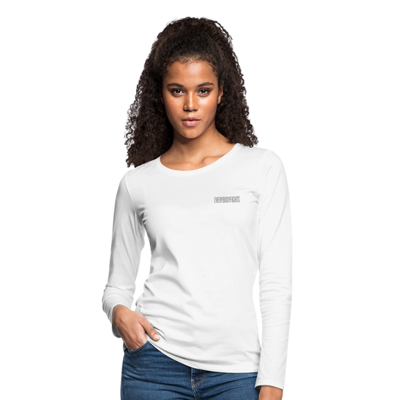 Women's Premium Long Sleeve everybodyfights - white