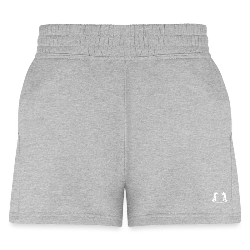 Women's Jogger Short Fighter logo - heather gray