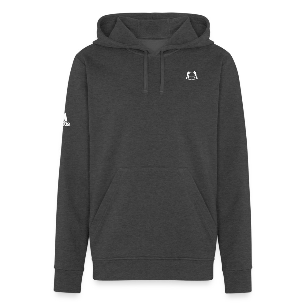 Adidas Unisex Fleece Hoodie fighter logo - ebf fight it forward - charcoal grey