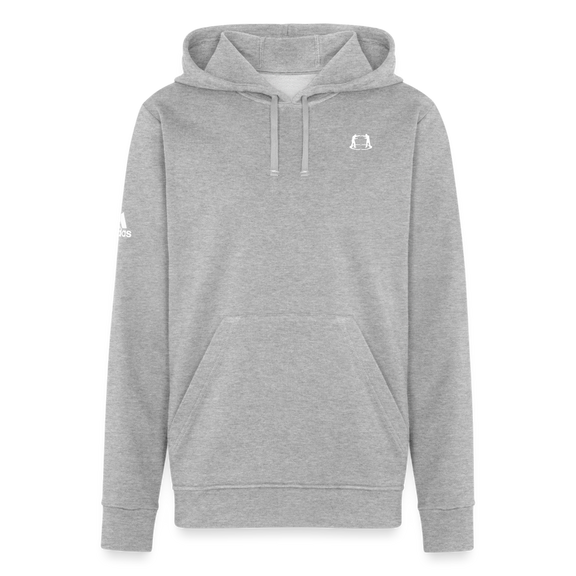 Adidas Unisex Fleece Hoodie fighter logo - ebf fight as one - heather gray