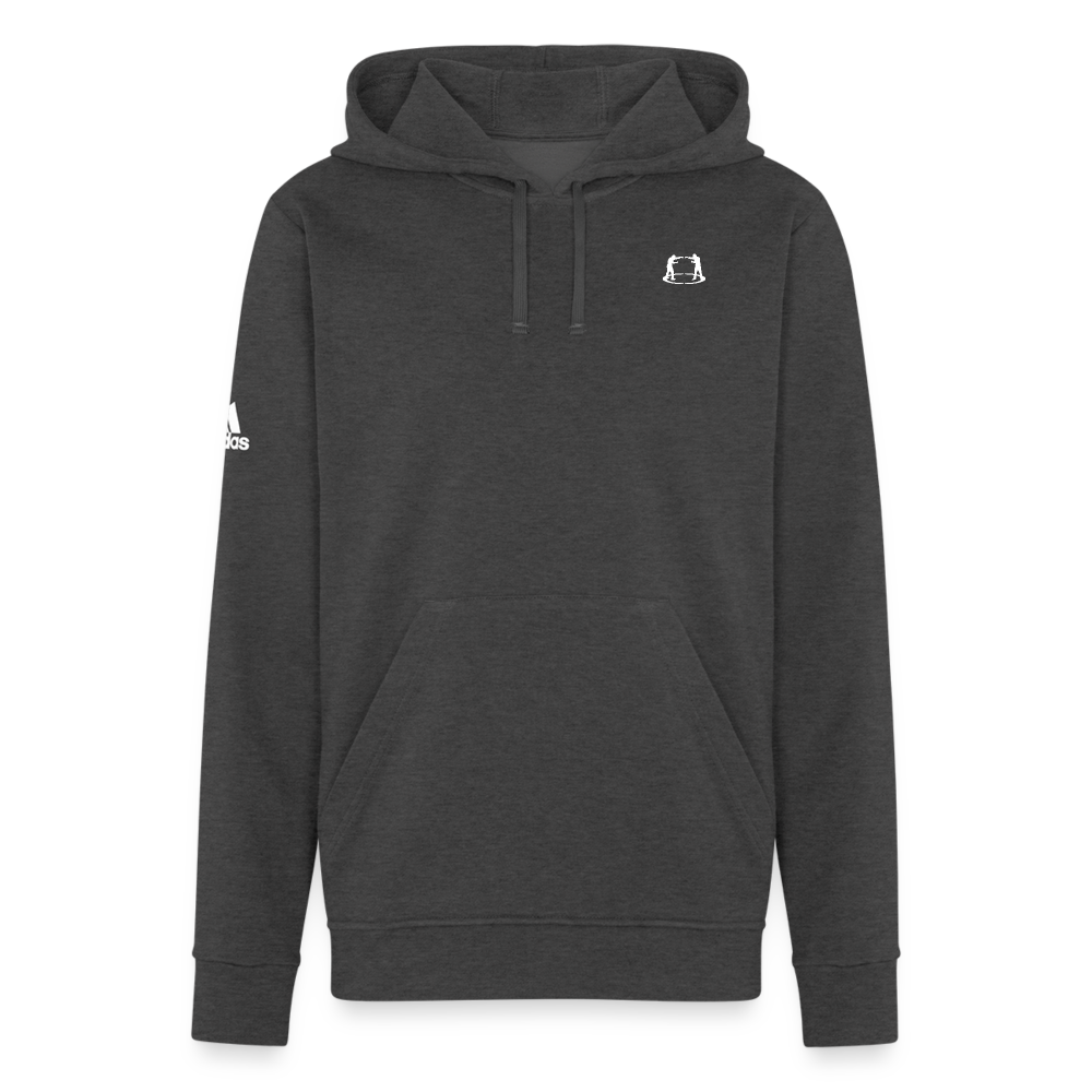 Adidas Unisex Fleece Hoodie fighter logo - ebf fight as one - charcoal grey