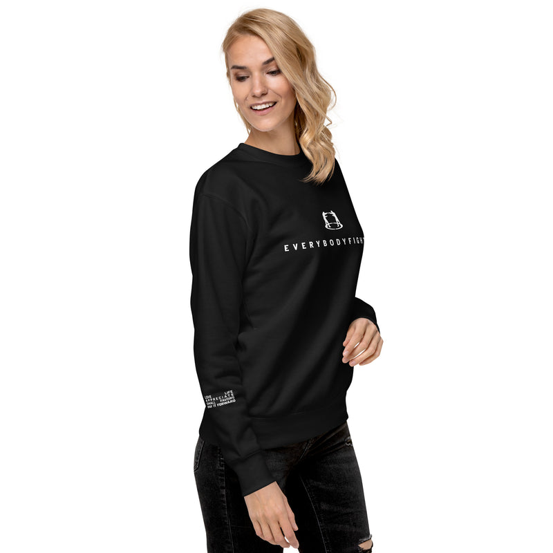 Premium Sweatshirt EVERYBODYFIGHTS - MOTTO SLEEVE