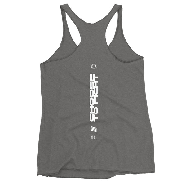 Women's Racerback Tank EVERYBODYFIGHTS - CHOOSE TO FIGHT