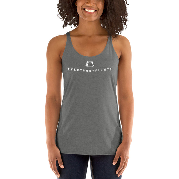Women's Racerback Tank EVERYBODYFIGHTS - WHY I FIGHT