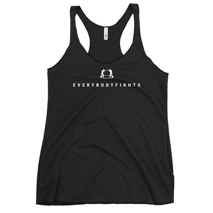 Women's Racerback Tank EVERYBODYFIGHTS - THIS IS OUR EBF CITY