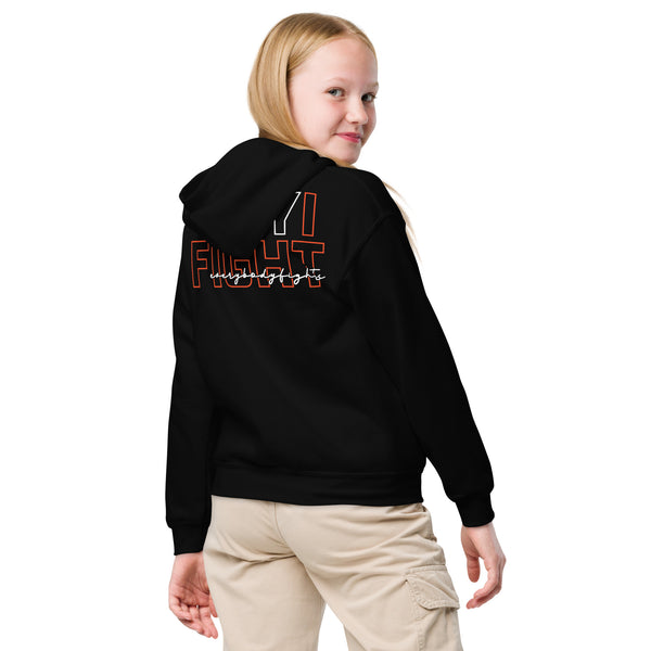 Youth heavy blend hoodie EVERYBODYFIGHTS - WHY I FIGHT