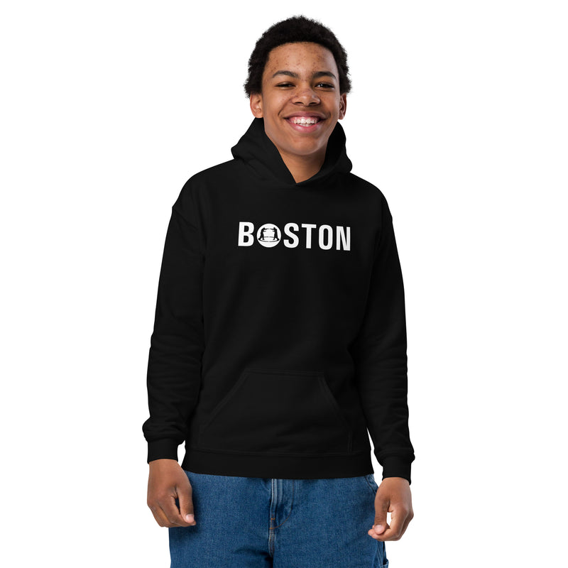 Youth heavy blend hoodie boston