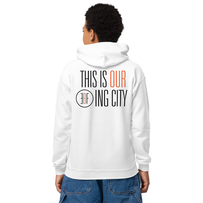 Youth heavy blend hoodie BOSTON - THIS IS OUR EBF CITY