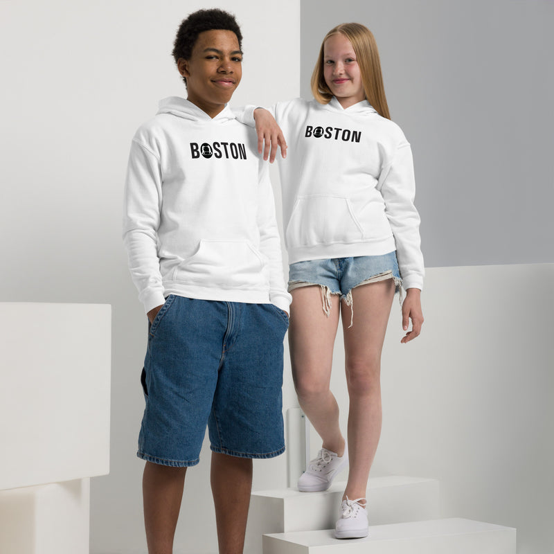 Youth heavy blend hoodie boston